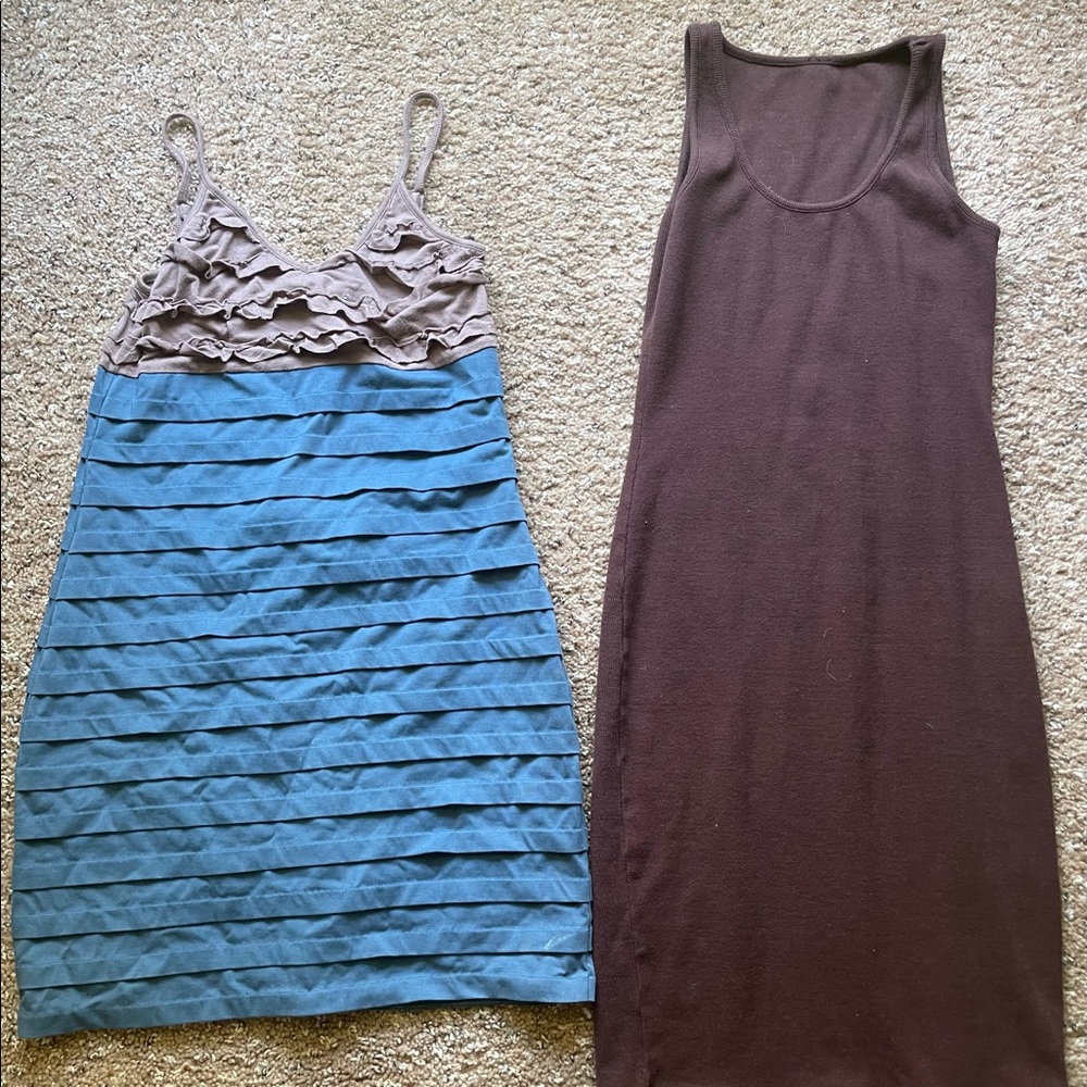 Medium, brown; brown/blue